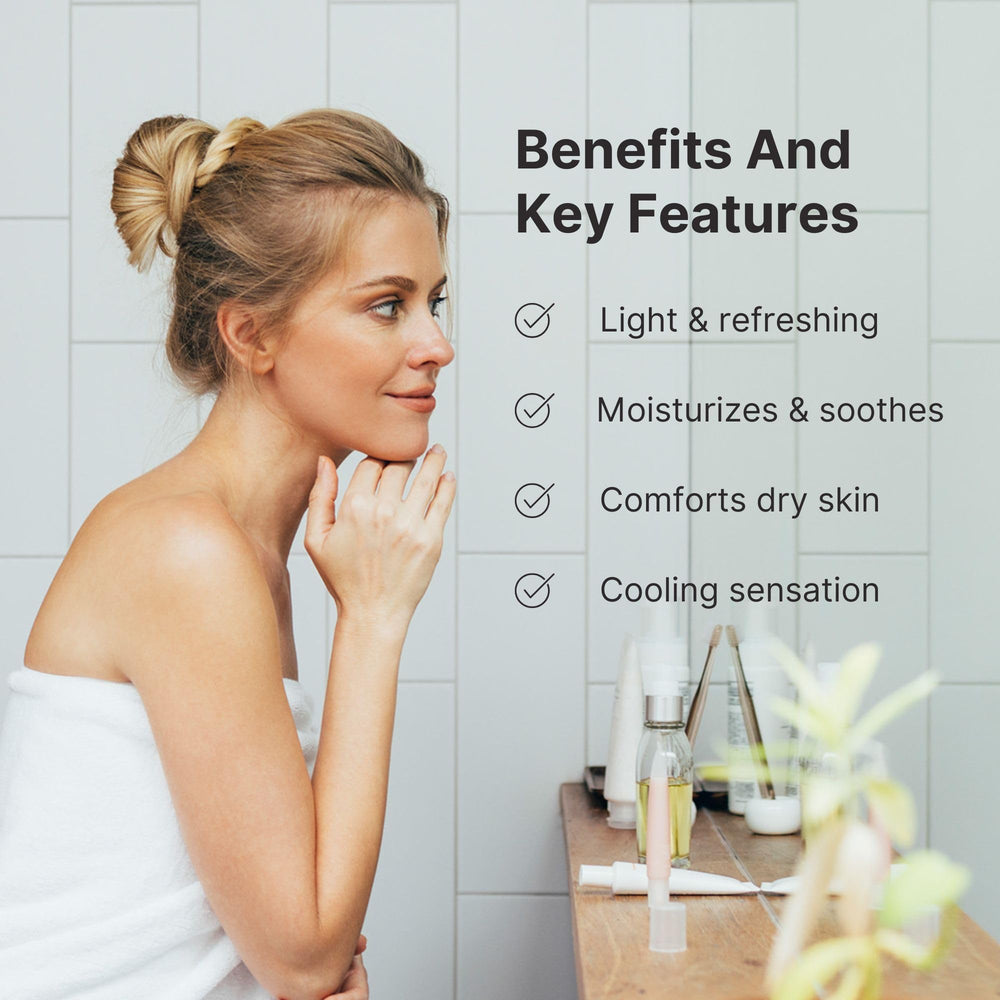 Nu Skin Enhancer Gel on skin demonstrates quick absorption and moisturization.