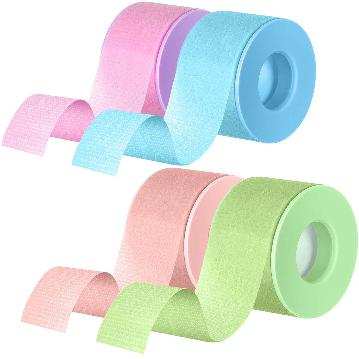 Nuanchu lash tape four-roll pack with breathable material for extensions