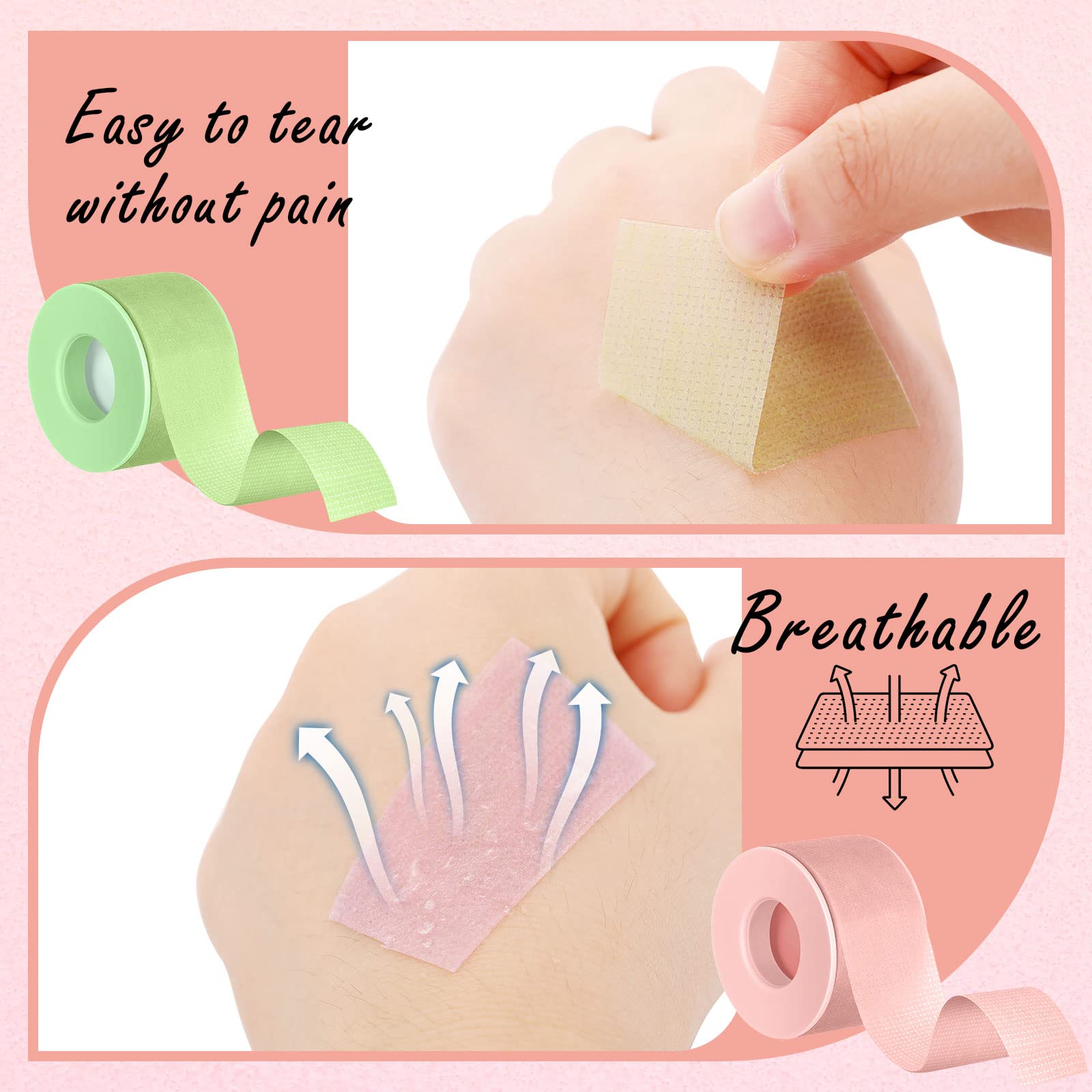 Nuanchu lash tape protecting eye area during makeup and extensions