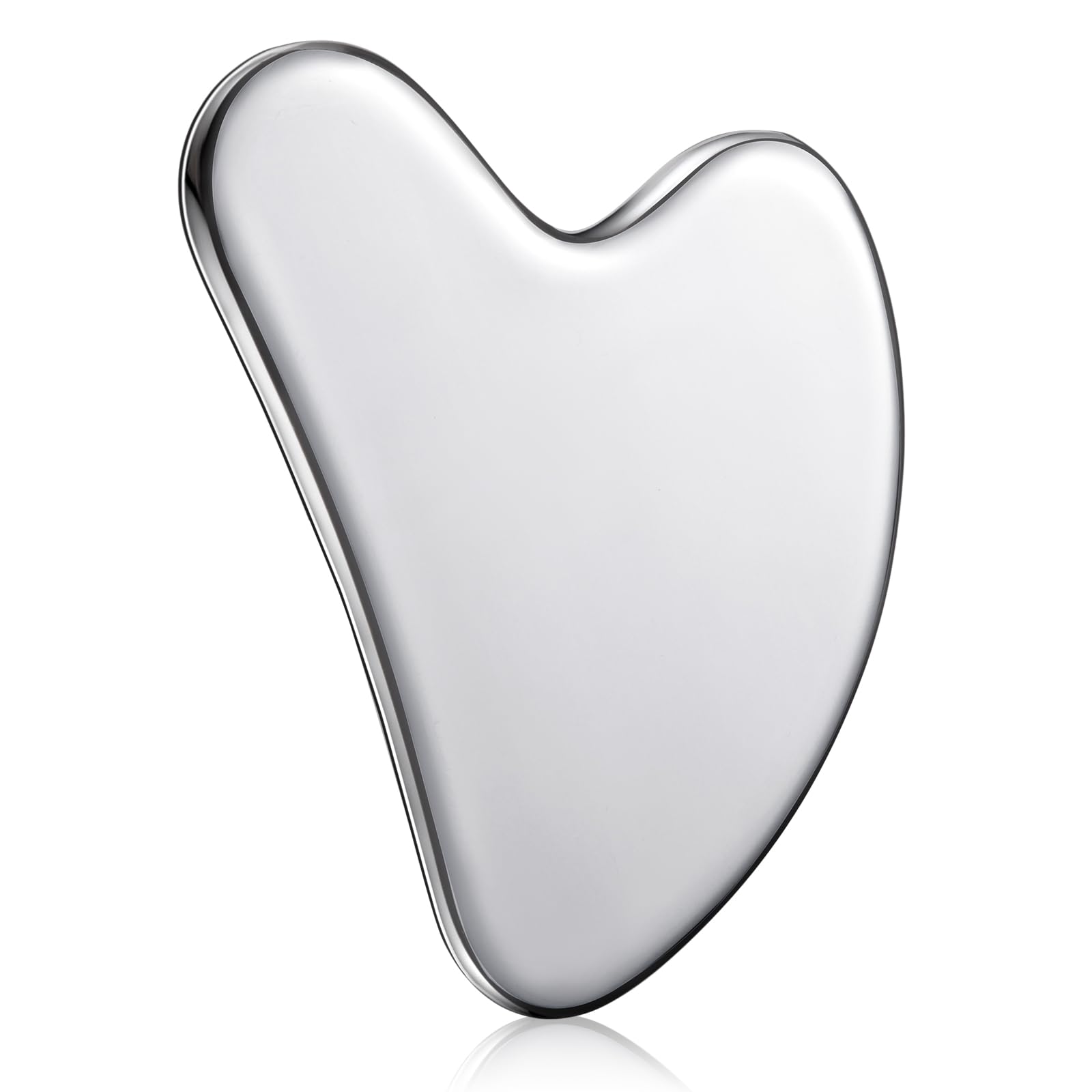Nuanchu stainless steel gua sha face tool for smooth massage and radiant skin care routine.