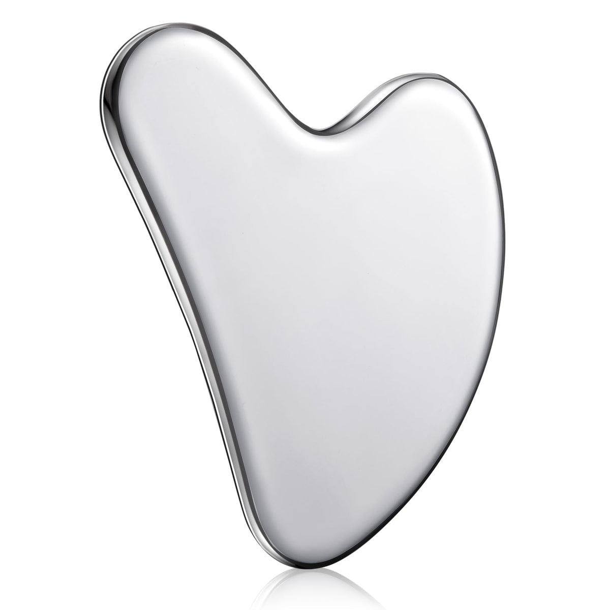 Nuanchu stainless steel gua sha face tool for smooth massage and radiant skin care routine.