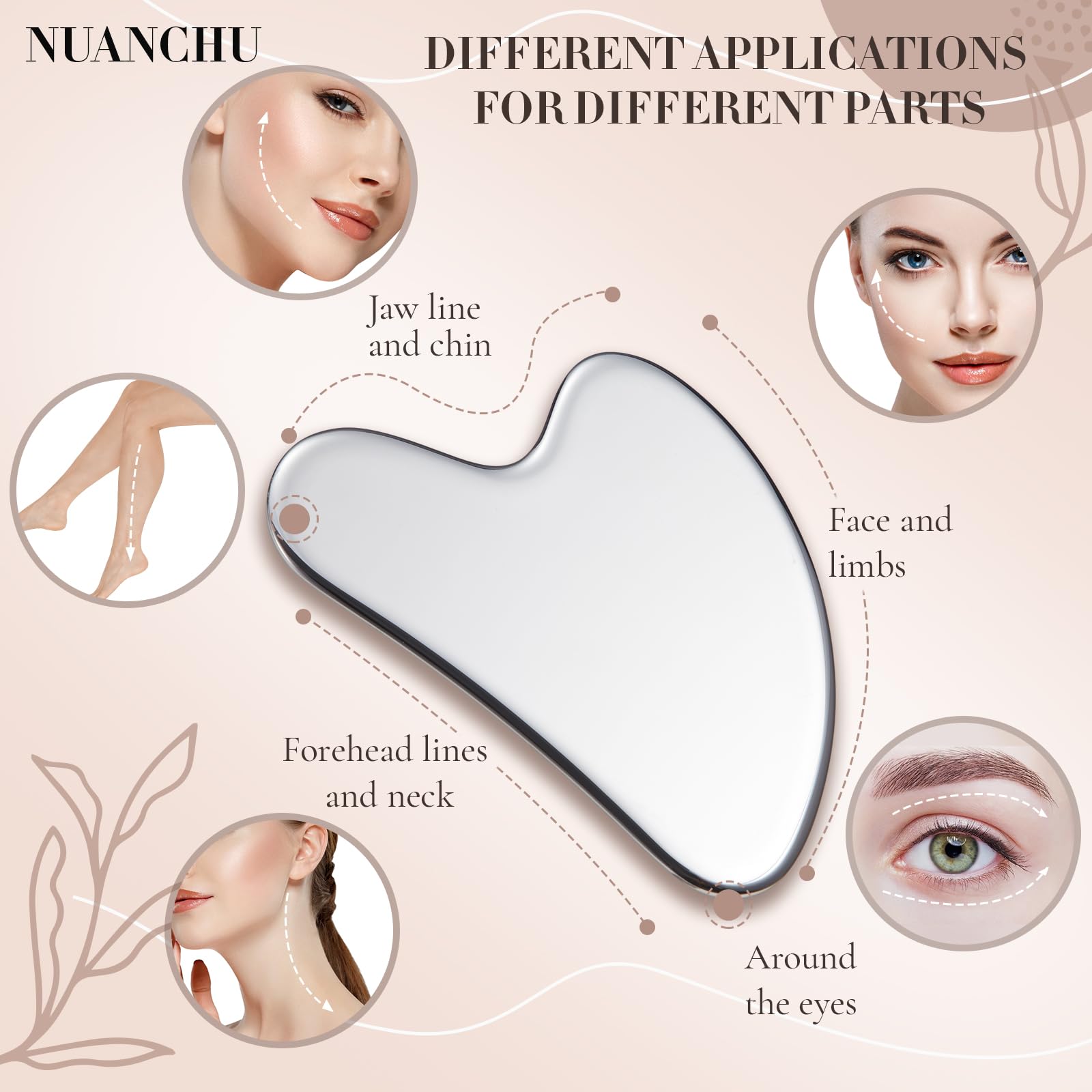 Nuanchu gua sha lymphatic massage tool to support circulation and facial glow.