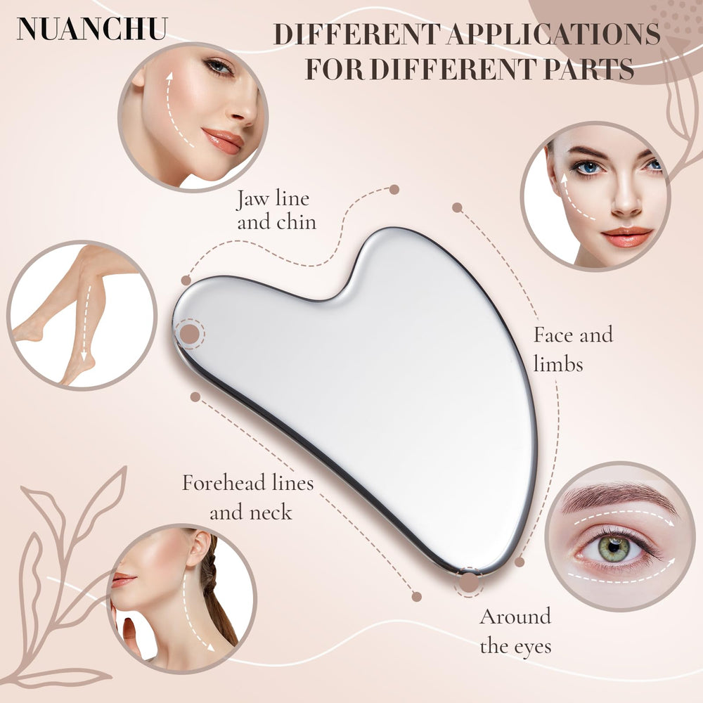 Nuanchu gua sha lymphatic massage tool to support circulation and facial glow.