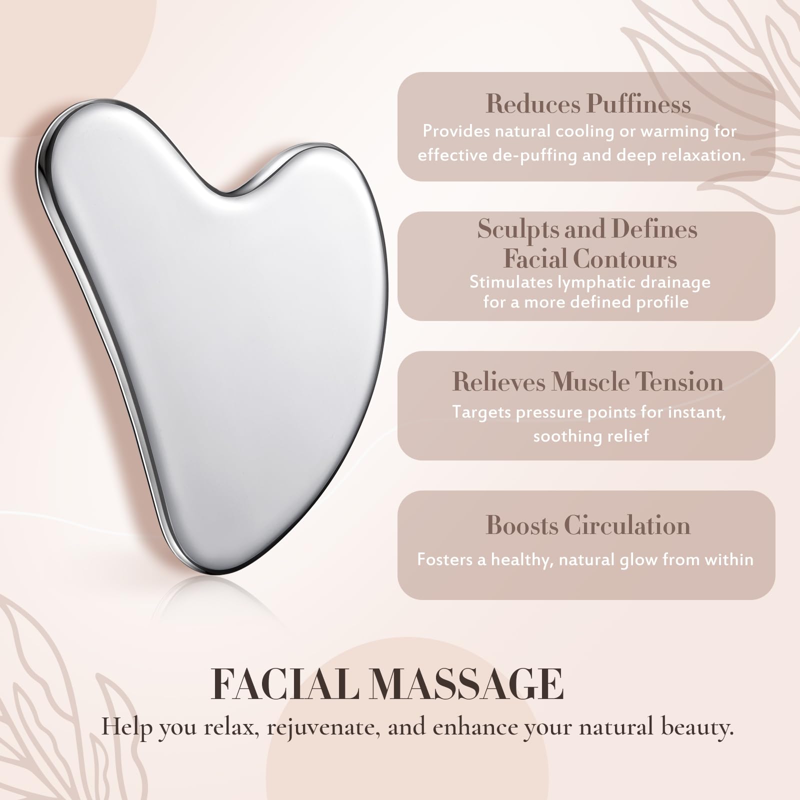Nuanchu gua sha warm and cool massage tool for temperature based relief and soothing routine.