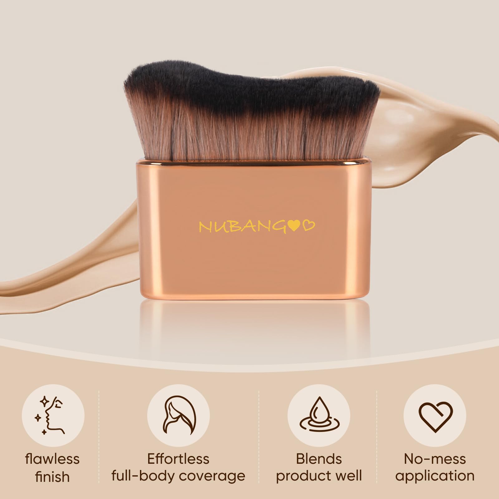 Nubangoo Travel Case keeps the kabuki brush safe on the go.