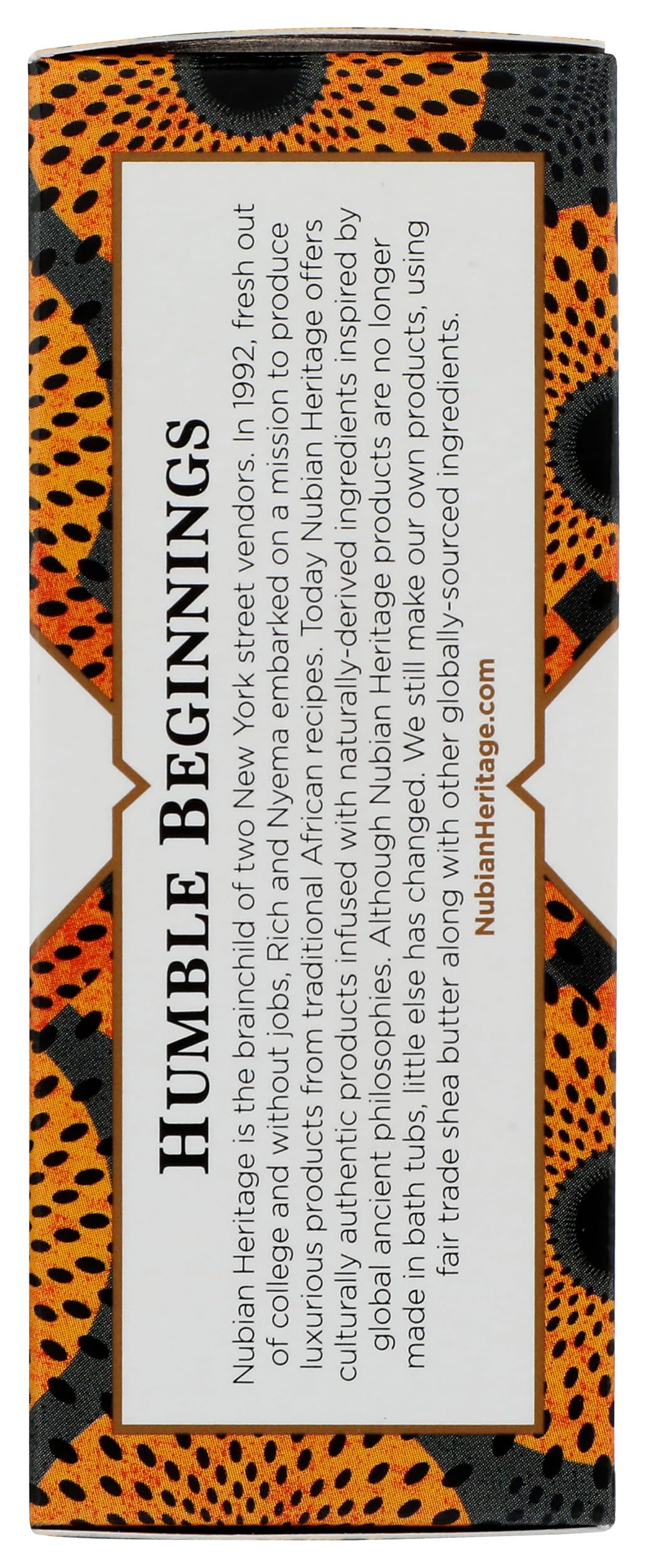 Nubian Heritage African Black Soap Bar travel-friendly packaging for on-the-go cleansing.