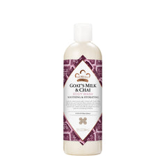 Nubian Heritage botella de leche de cabra y chai para ducha suave.