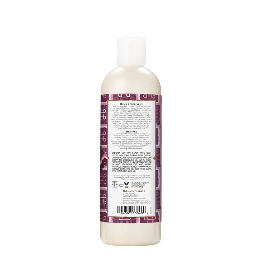 Nubian Heritage fragancia floral para piel perfumada durante todo el día.