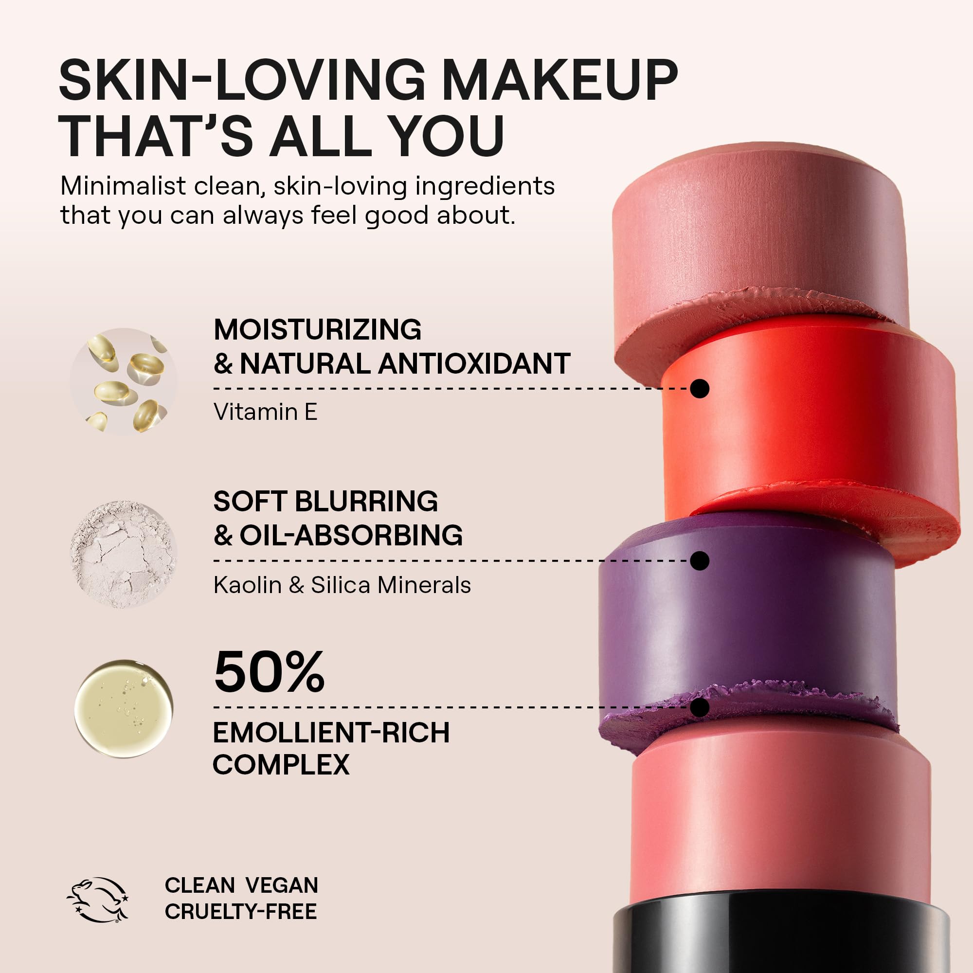 Nudestix Nudies Blush Stick aplicacion rostro para look coordinado
