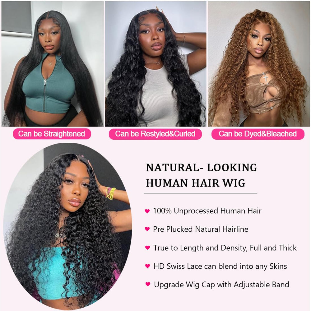 NUEAHWO deep-part lace front wig offers versatile parting for special occasions.