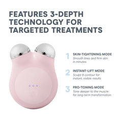 NuFACE MINI+ activator gel applied to skin to prepare for microcurrent