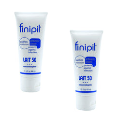 Nufree Finipil Lait 50 bottle closeup highlighting soothing post-wax care