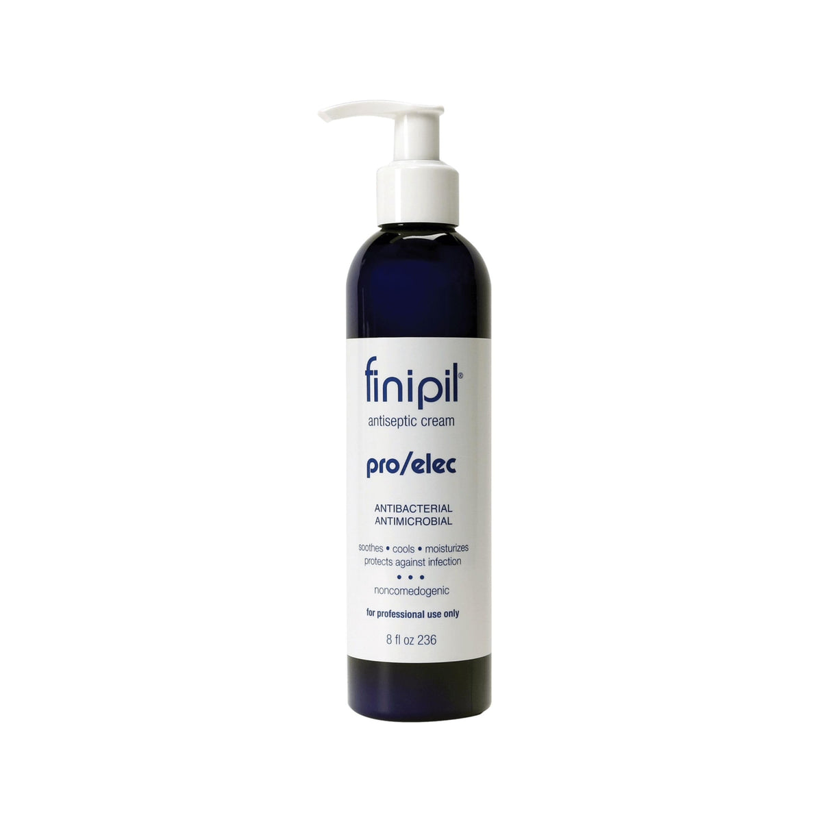 Nufree Finipil Pro antiseptic cream 8oz bottle pump for post-treatment care.