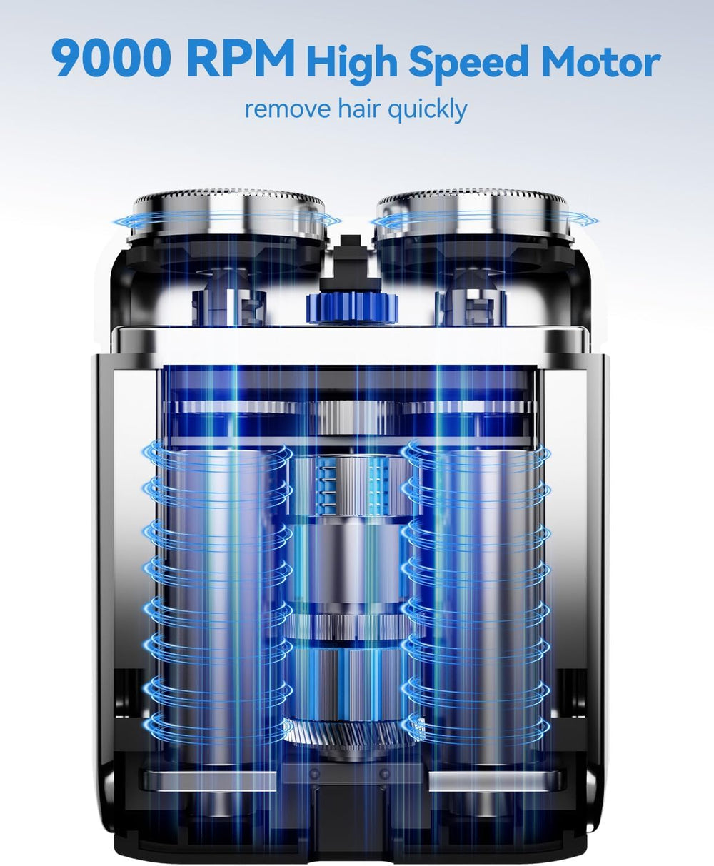 Nugxica IPX7 waterproof mini razor for wet or dry use.
