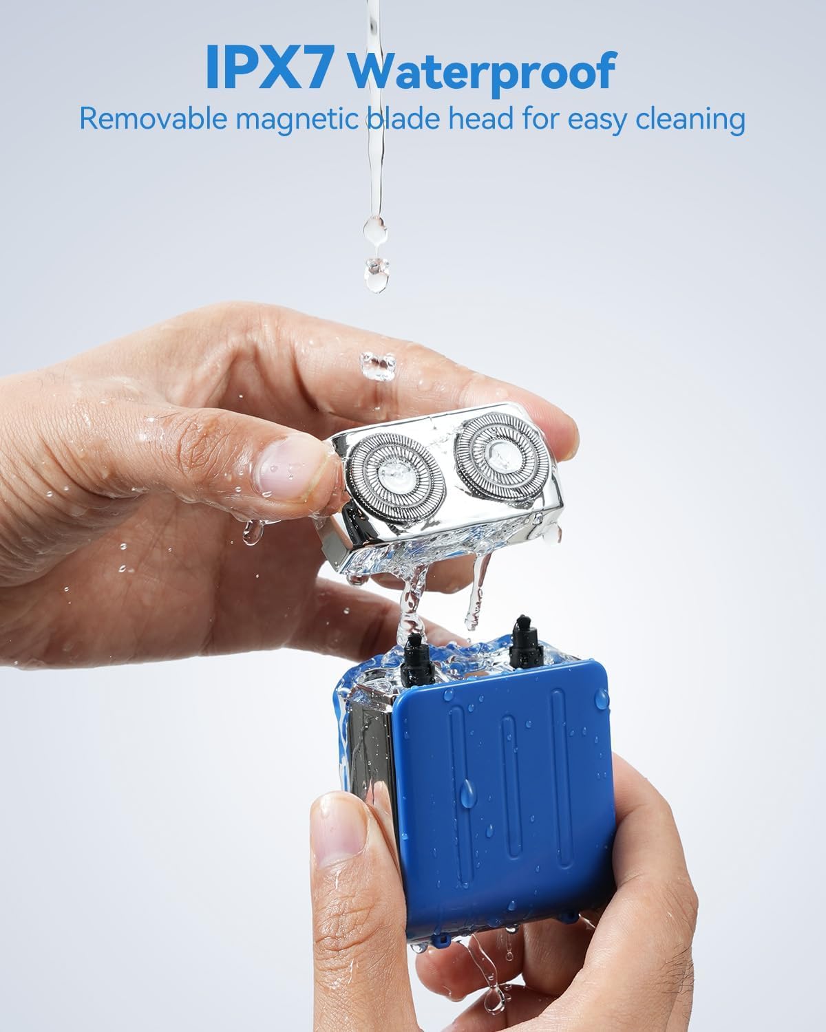 Nugxica portable travel razor fits pockets or bags for quick grooming.