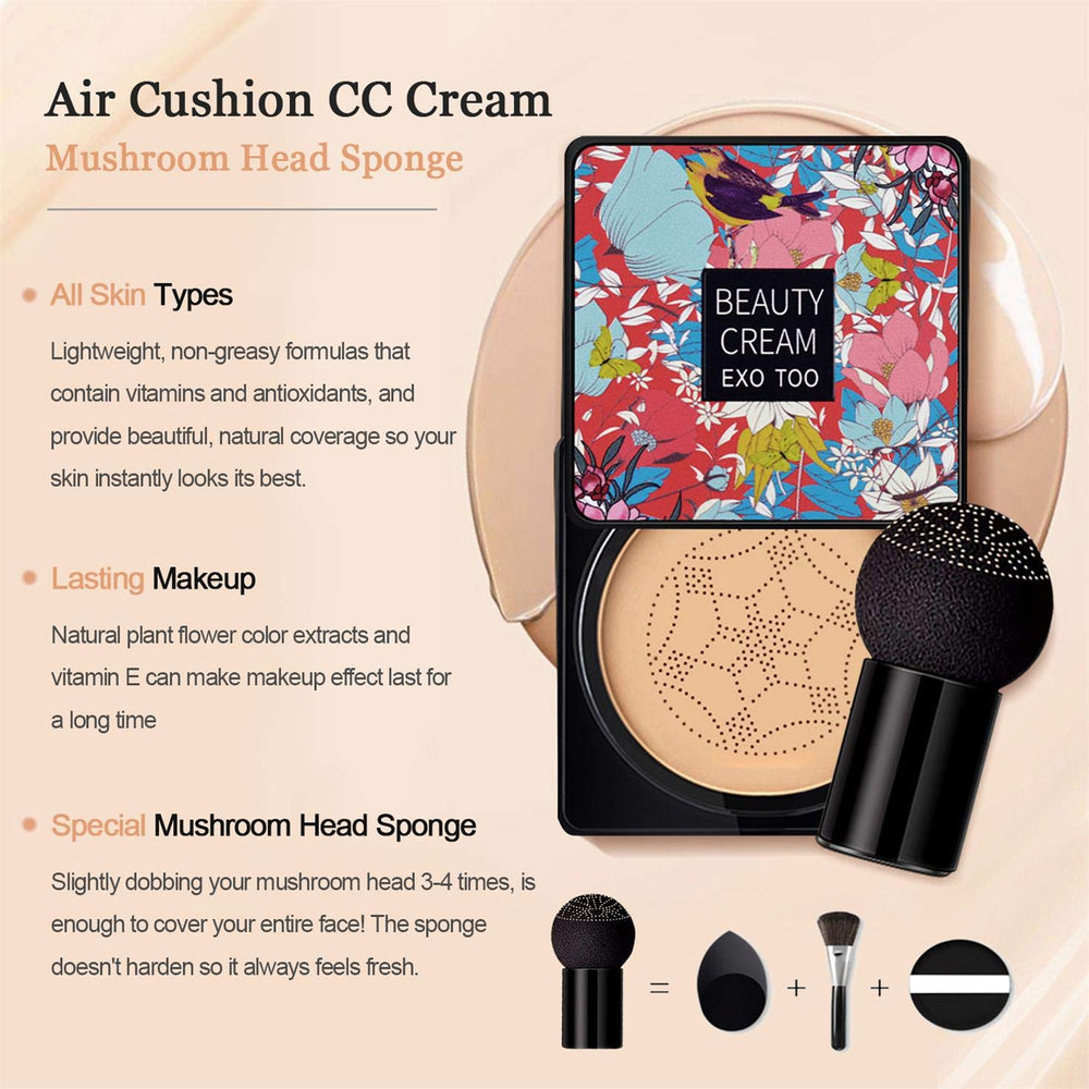 NUIBO air cushion CC cream bottle for quick, portable touch-ups.