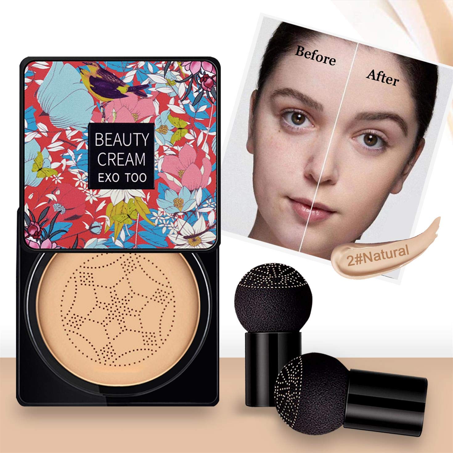 NUIBO elastic bionic-film formula blends softly for natural coverage.