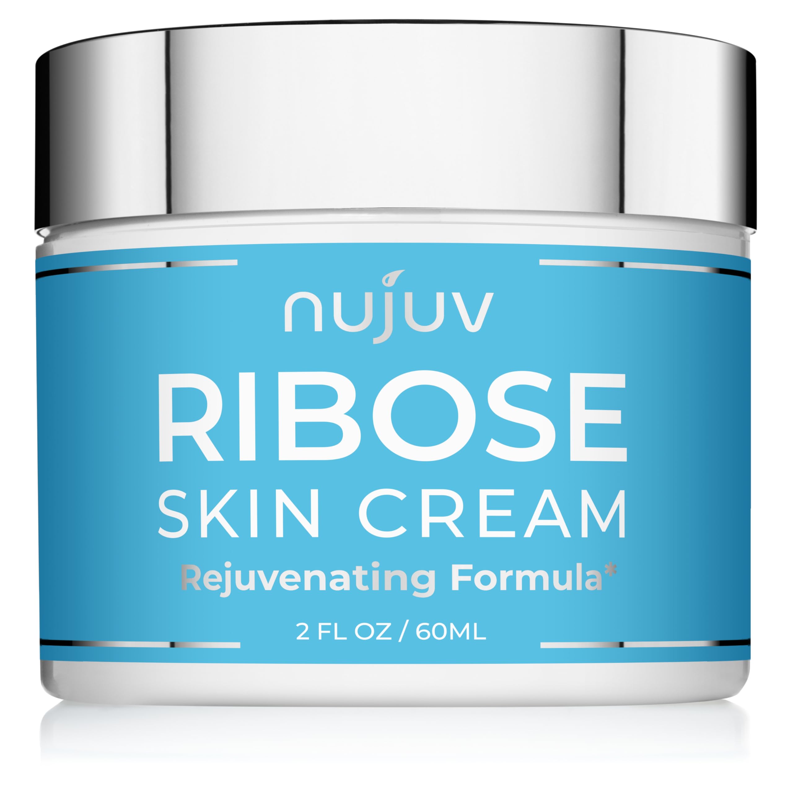 nuJuv Ribose Anti-Edad crema pote: hidratación y elasticidad.