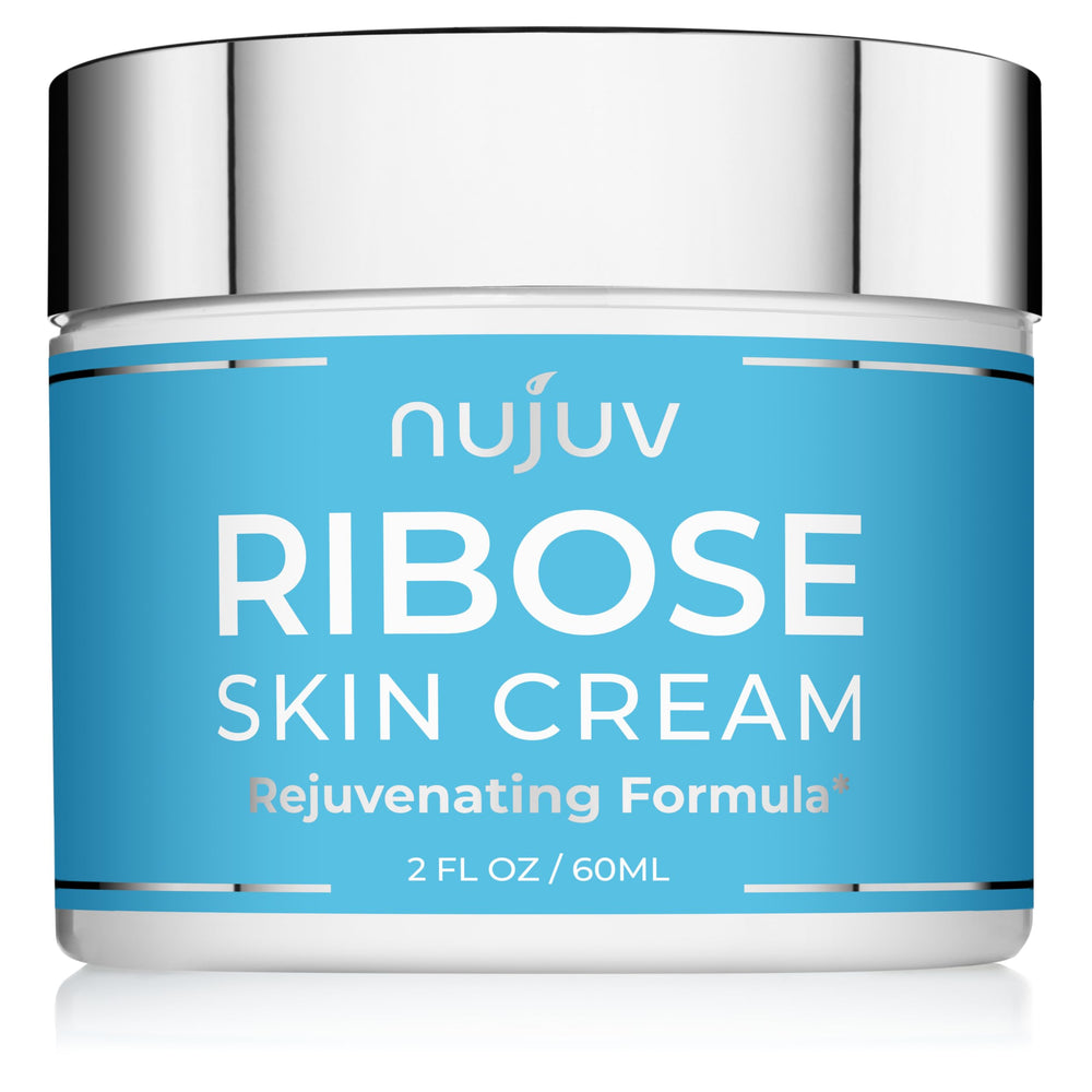 nuJuv Ribose Anti-Edad crema pote: hidratación y elasticidad.
