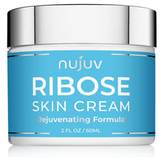 nuJuv Ribose Anti-Edad crema pote: hidratación y elasticidad.