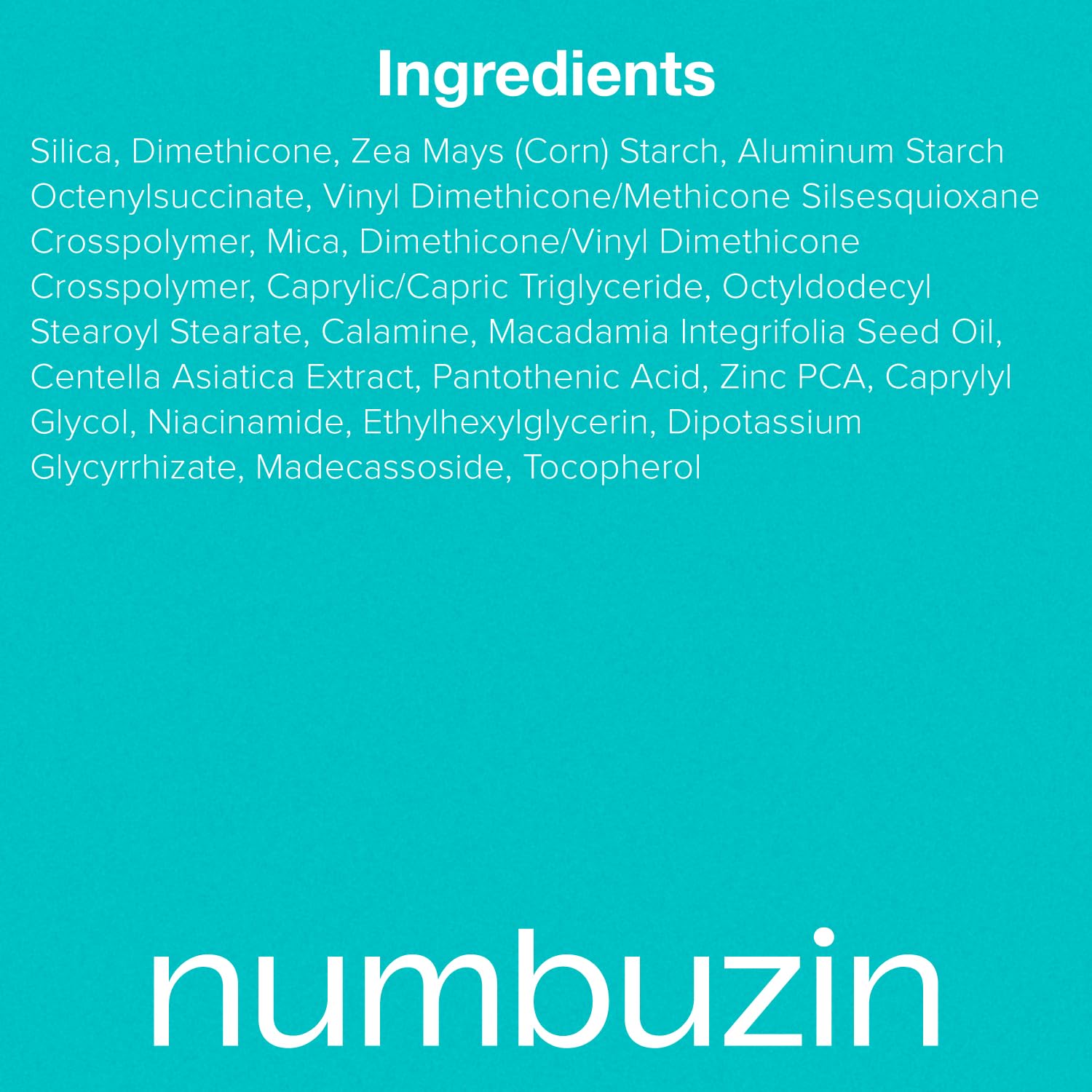 Numbuzin No.1 Aplicación nocturna: ayuda a mantener la piel fresca al despertar.