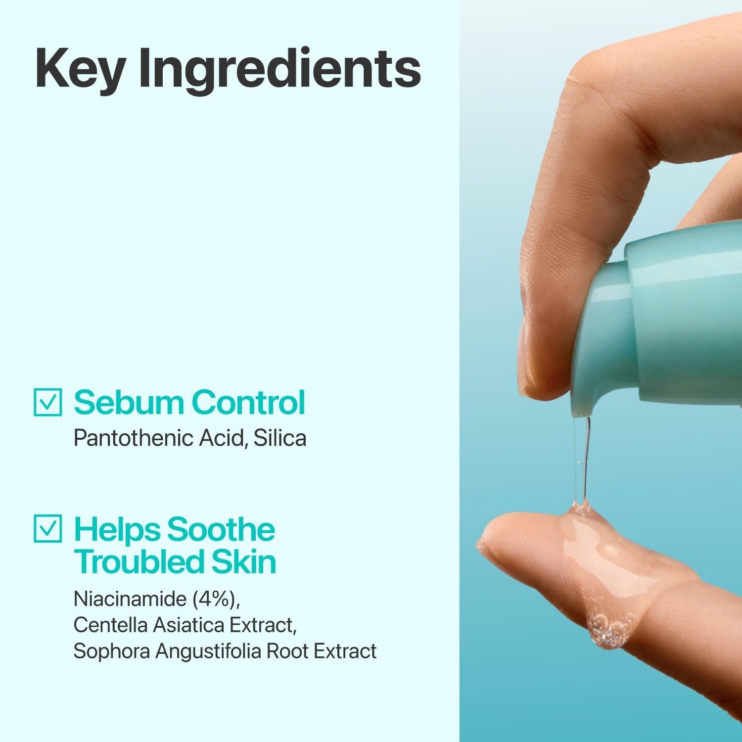 Numbuzin No1 Serum, aceite-control: mantiene poros limpios y piel equilibrada.