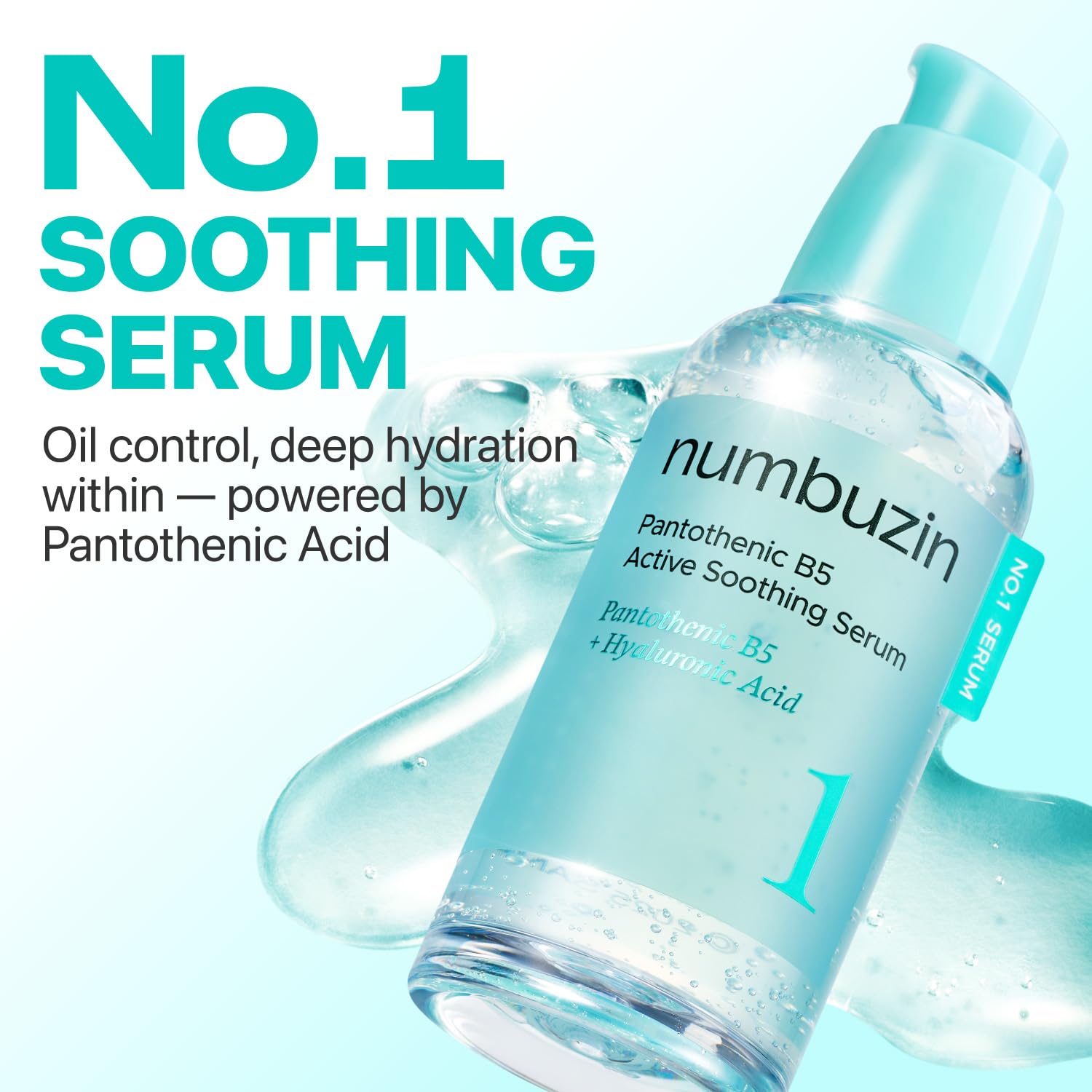Numbuzin No1 Serum, aplicacion-rapida: uso diario sin sensación grasa.