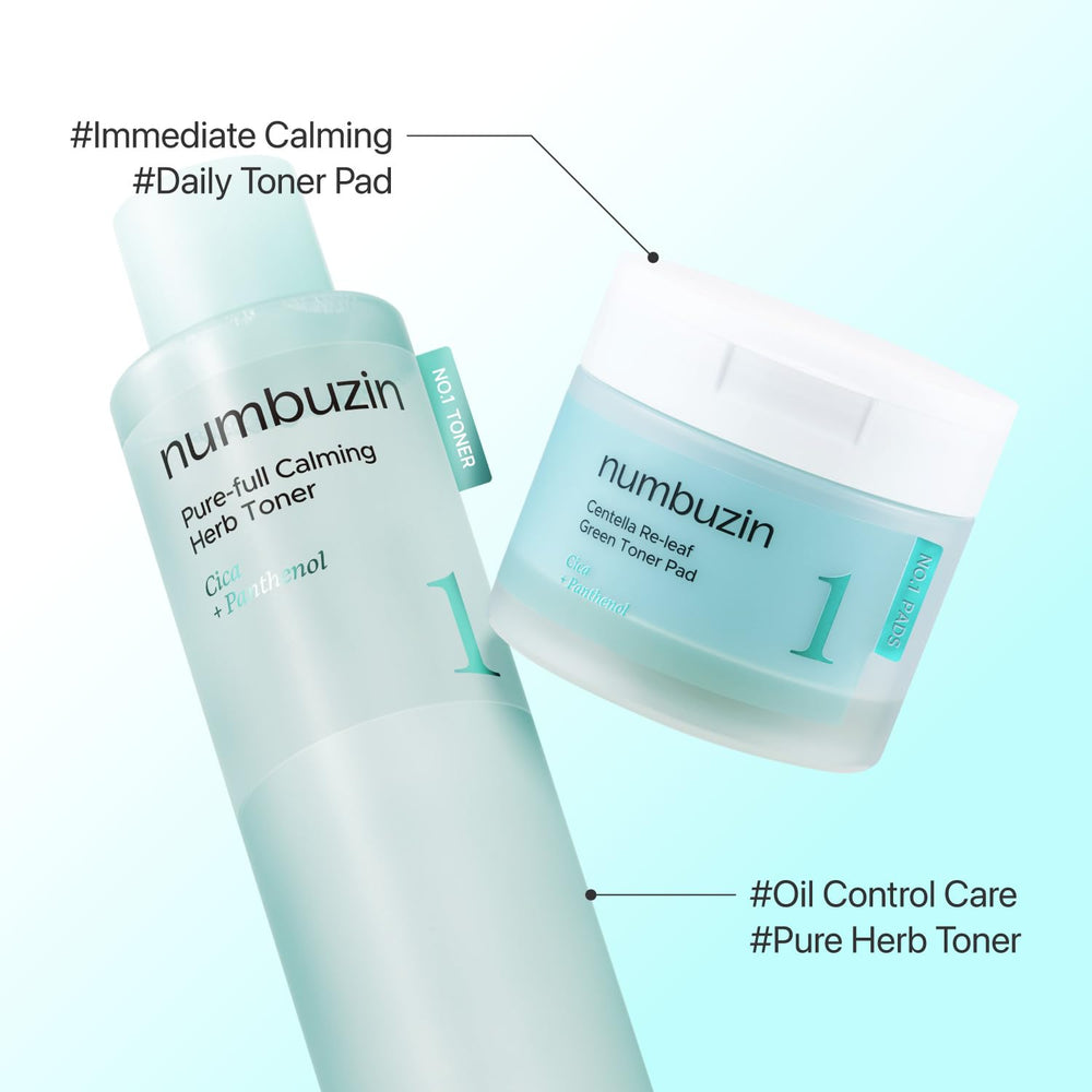 Numbuzin No.1 Toner Pads oil and pore control after use