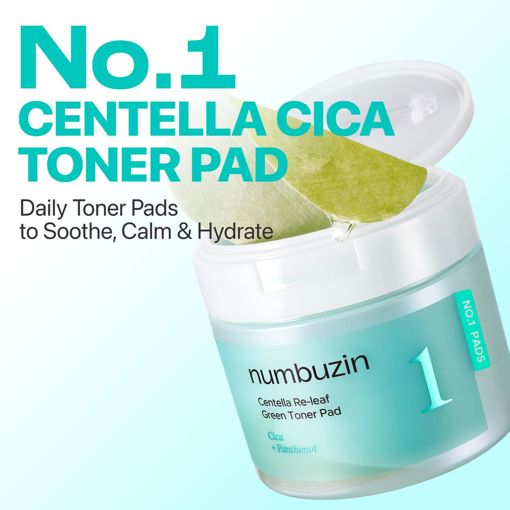 Numbuzin No.1 Toner Pads white-bamboo side for hydrating exfoliation