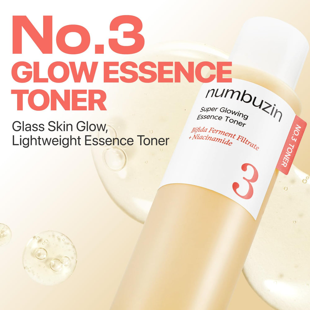 Numbuzin No.3 close-up of fermented essence pour supports skin clarity.
