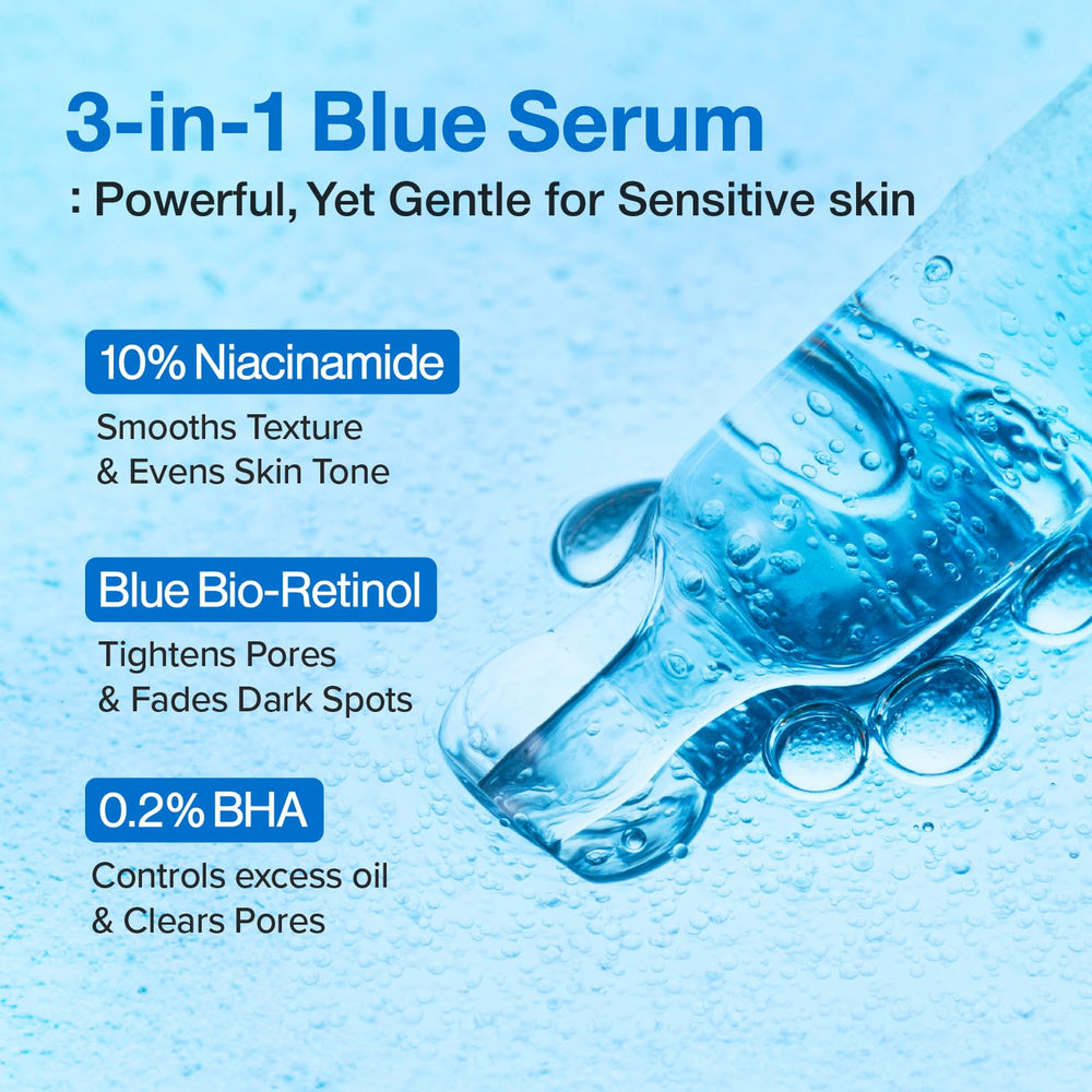 Ingrediente clave Blue Bio-Retinol mejora poros y tono