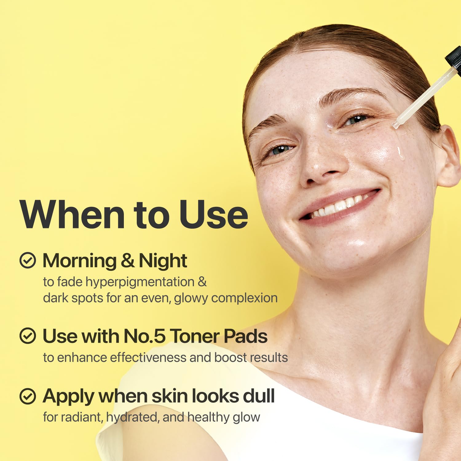 Numbuzin No.5 serum glow-shot hints healthier-looking skin and even tone