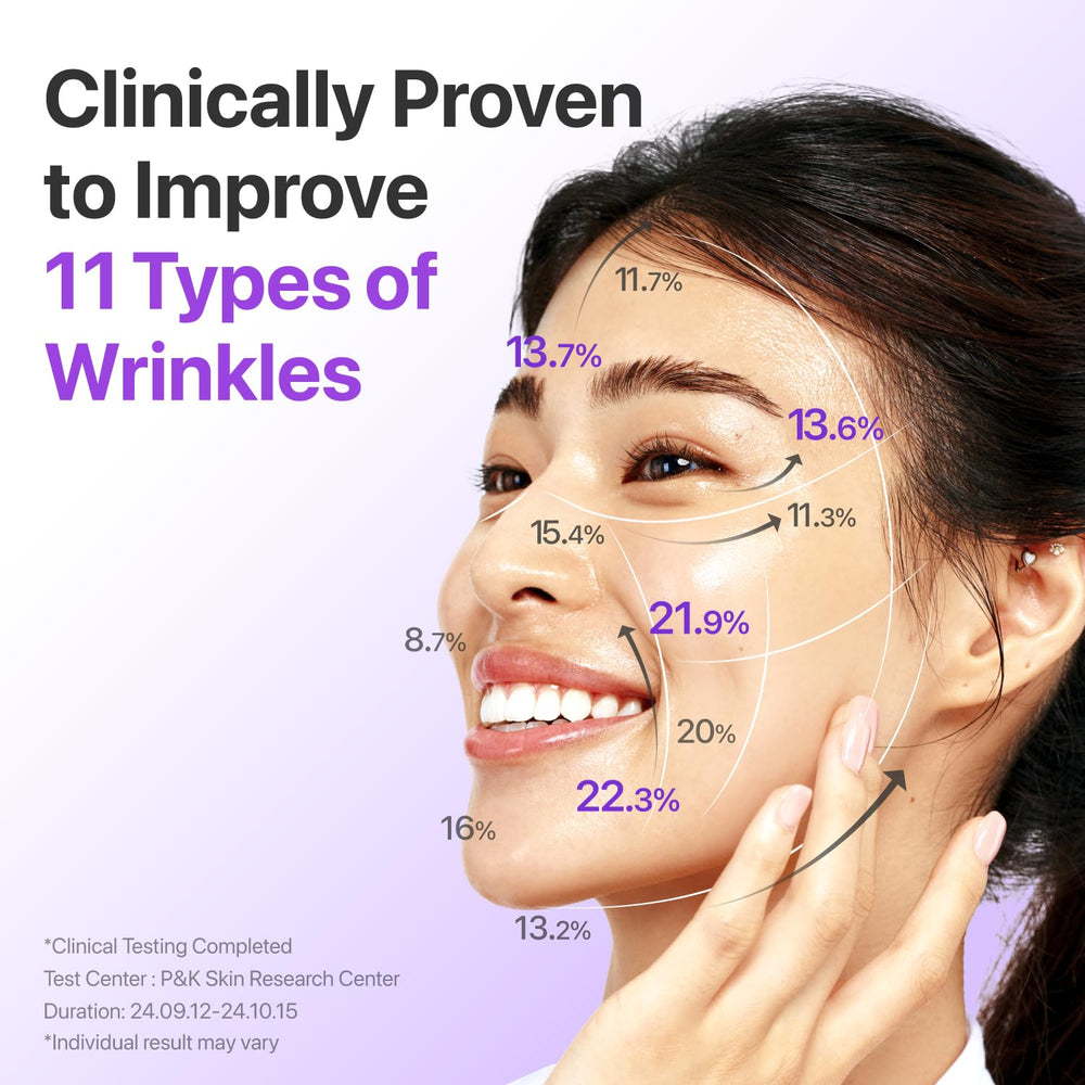 Numbuzin No.9 serum applied to the cheek for a radiant, hydrated look