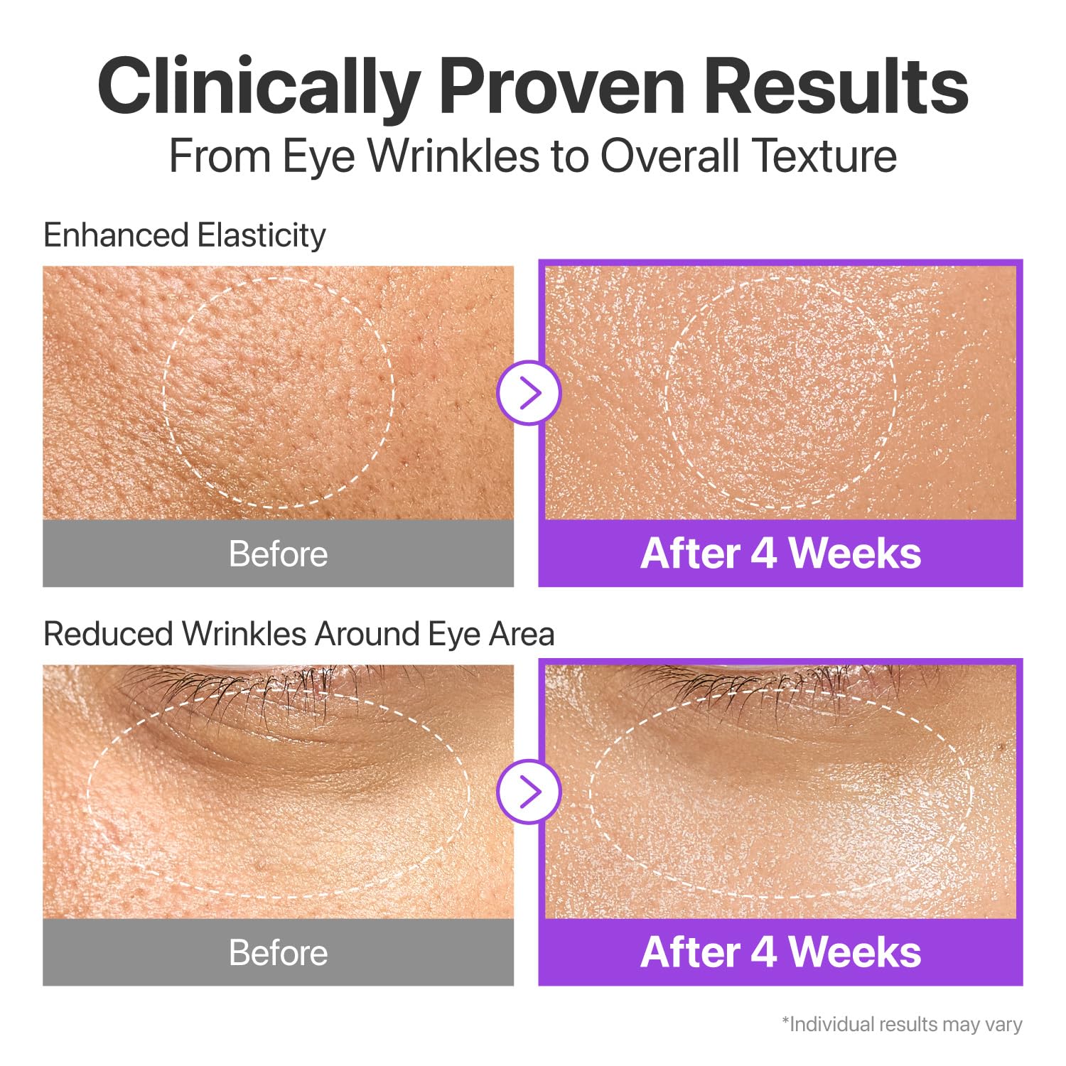Applied serum delivers a natural glow and refreshed skin appearance