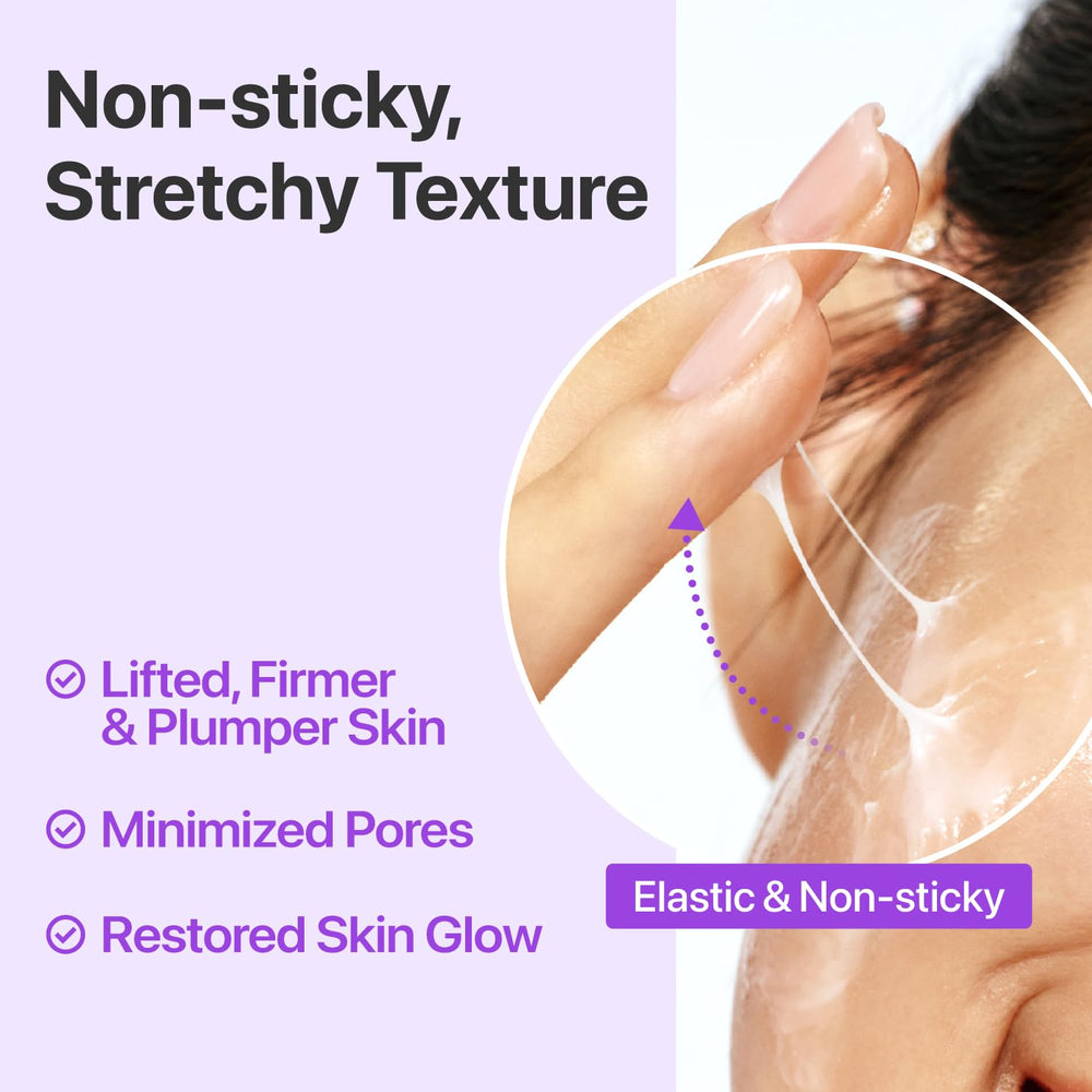 Close-up texture of Numbuzin No.9 serum showing light, fast-absorbing formula