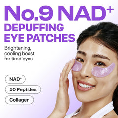 Parches numbuzin No.9 con NAD+ y colágeno para hidratación suave.