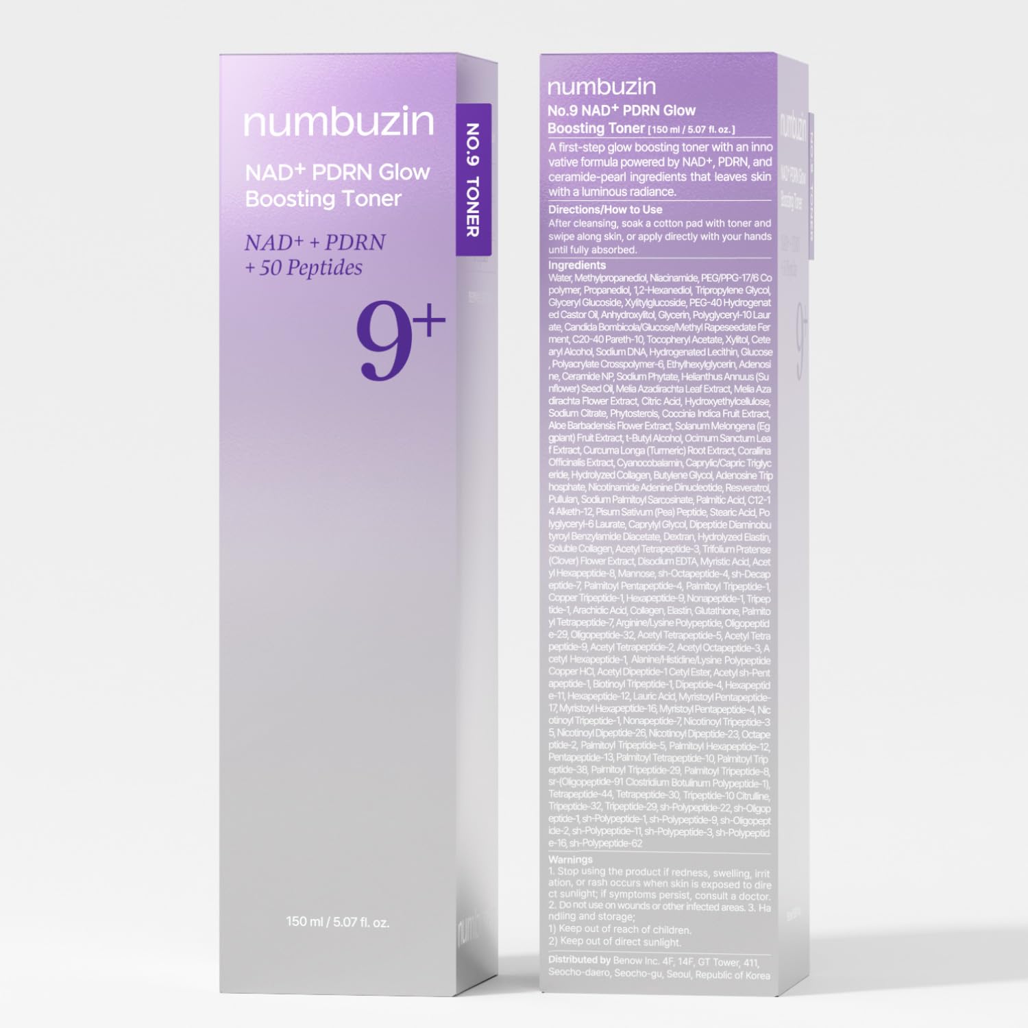 numbuzin No.9 frasco compacto para ritual matutino de cuidado