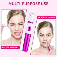 NUMIFUN nose hair trimmer, side view, precise trimming in delicate areas