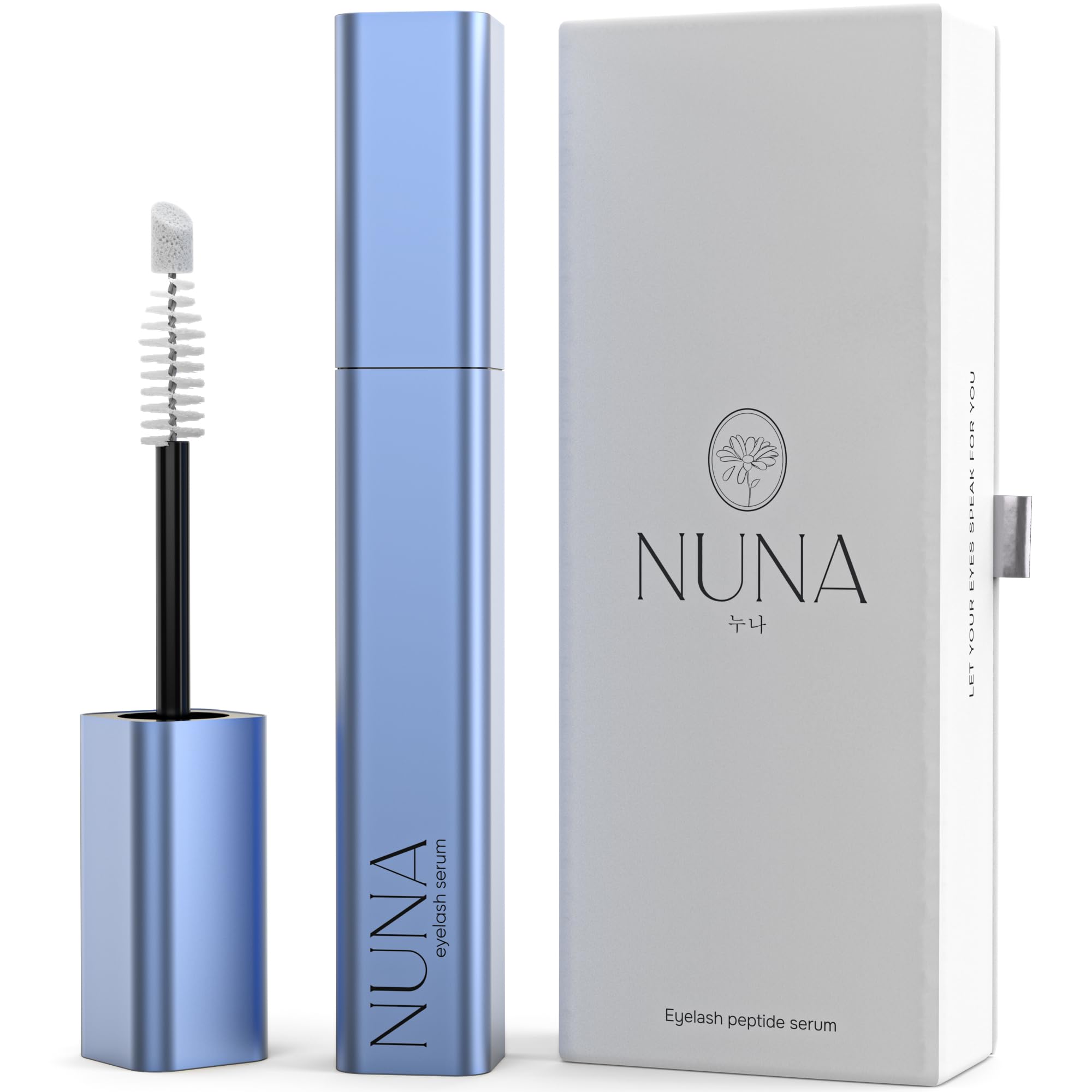 NUNA Eyelash Growth Serum bottle front for daily nourishment