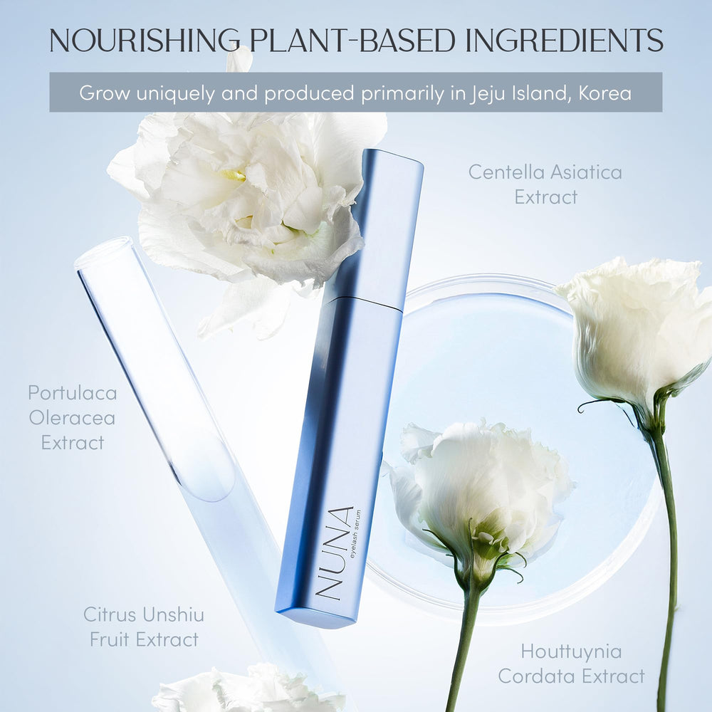 NUNA serum bottle top-angle highlighting clean packaging