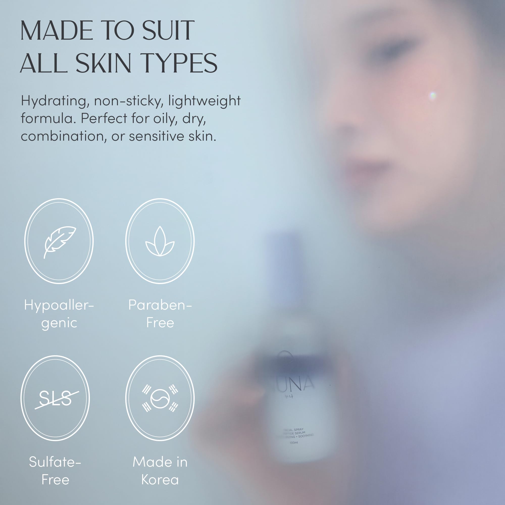 NUNA Triple-hyaluronic complex mist: helps plump and refresh skin during the day.