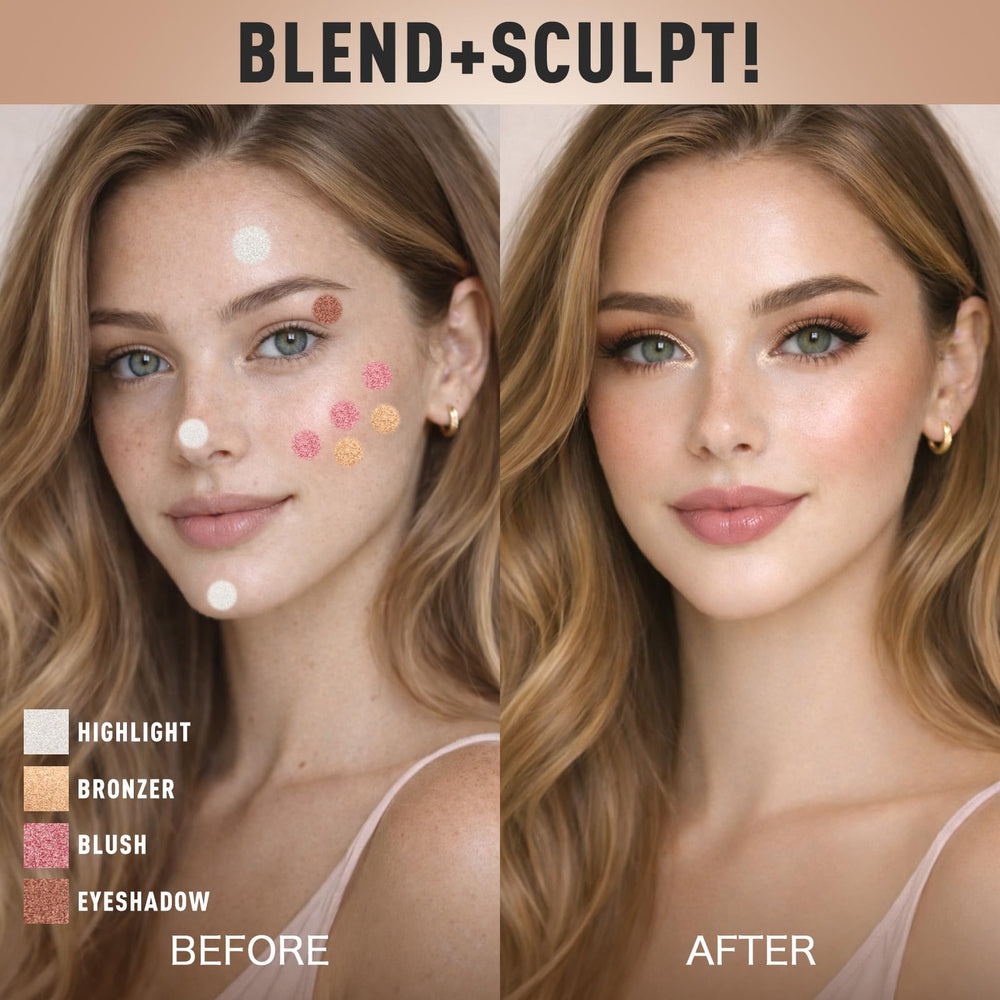 NUNUDA sombras tonos naturales realzan brillo natural para diario.