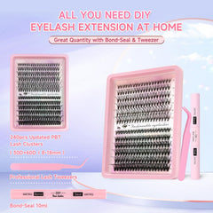 Nuonuole lash bond and seal tube ensures secure adhesion for lashes.