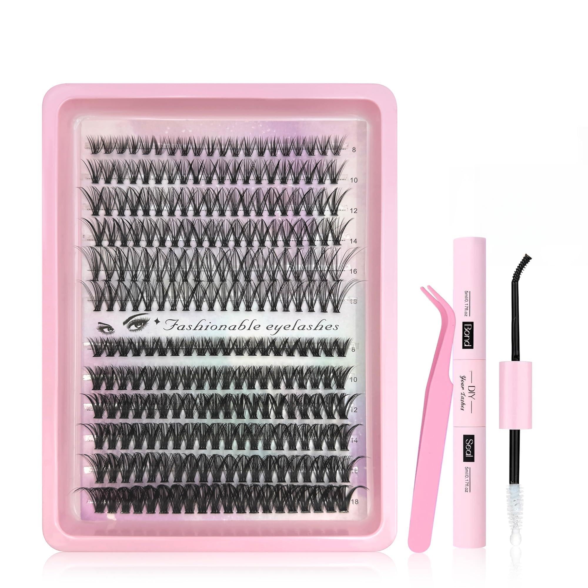Nuonuole lash extension kit box content for easy at-home lash enhancements.