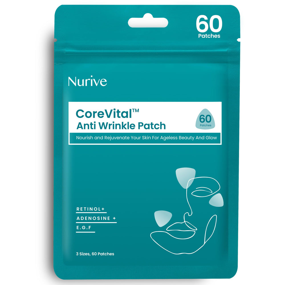NURIVE parches para líneas de sonrisa, uso nocturno para una piel suave