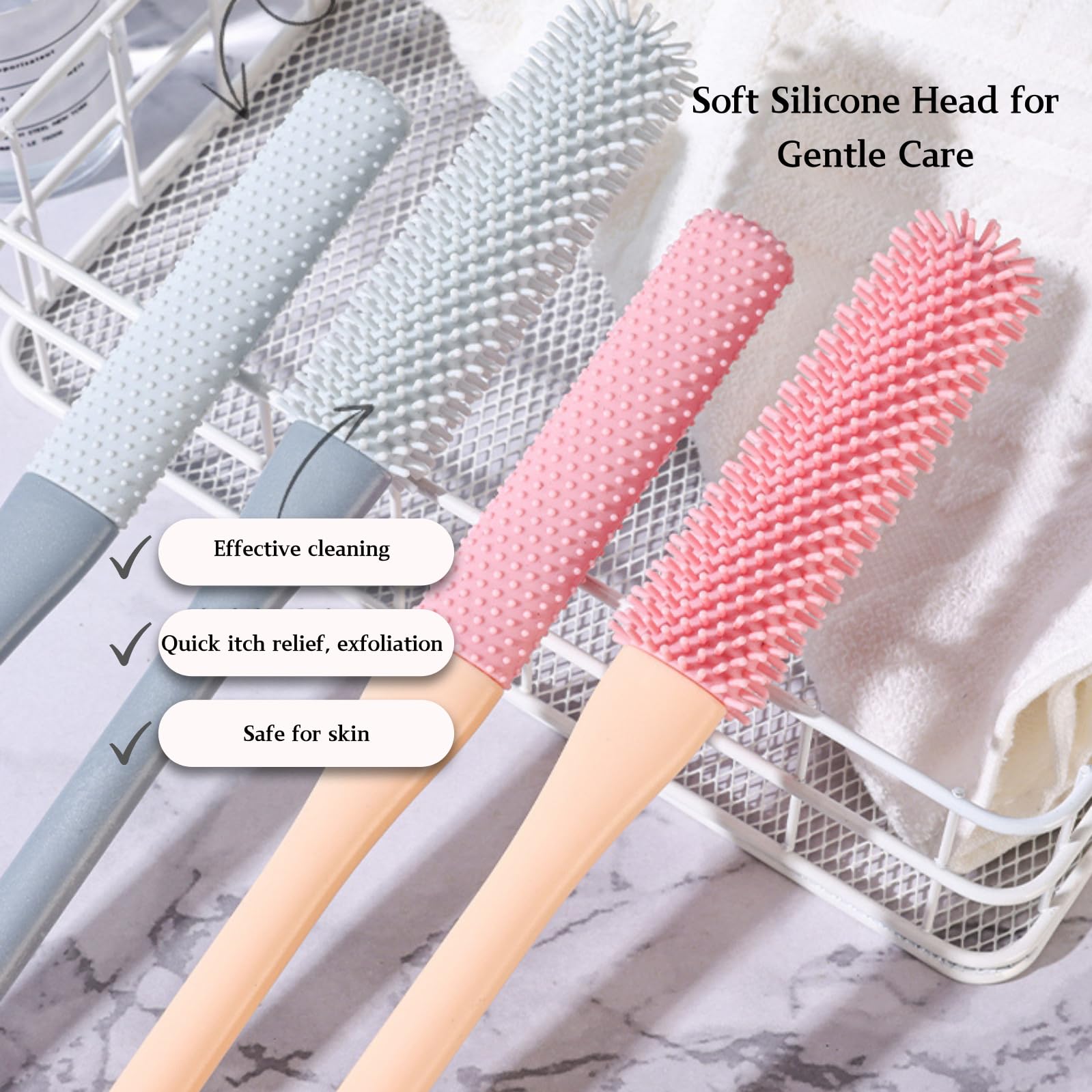 Nurlypop cabezal de silicona suave cuida la piel sin irritación