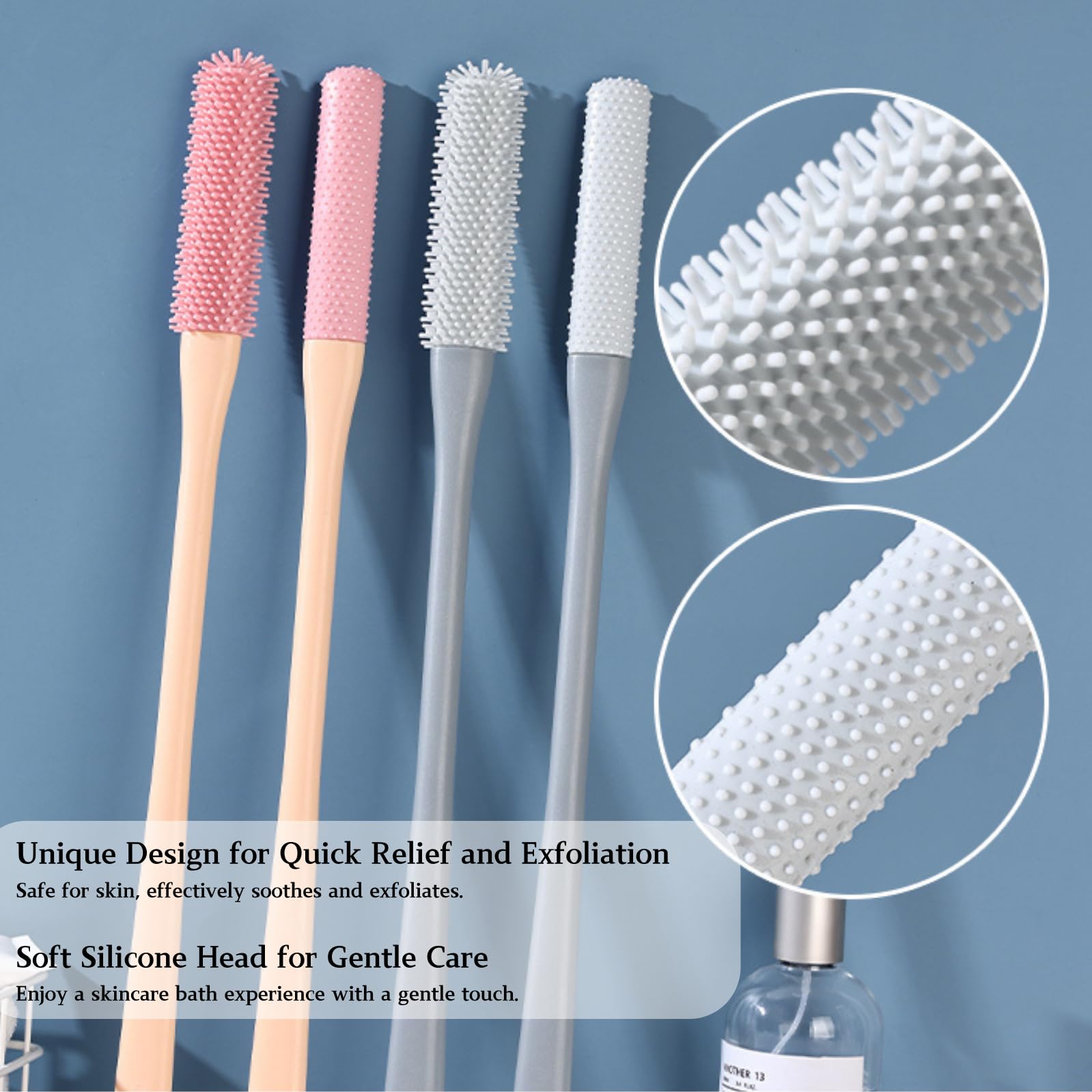 Nurlypop cepillo para pies resistente al agua en la ducha