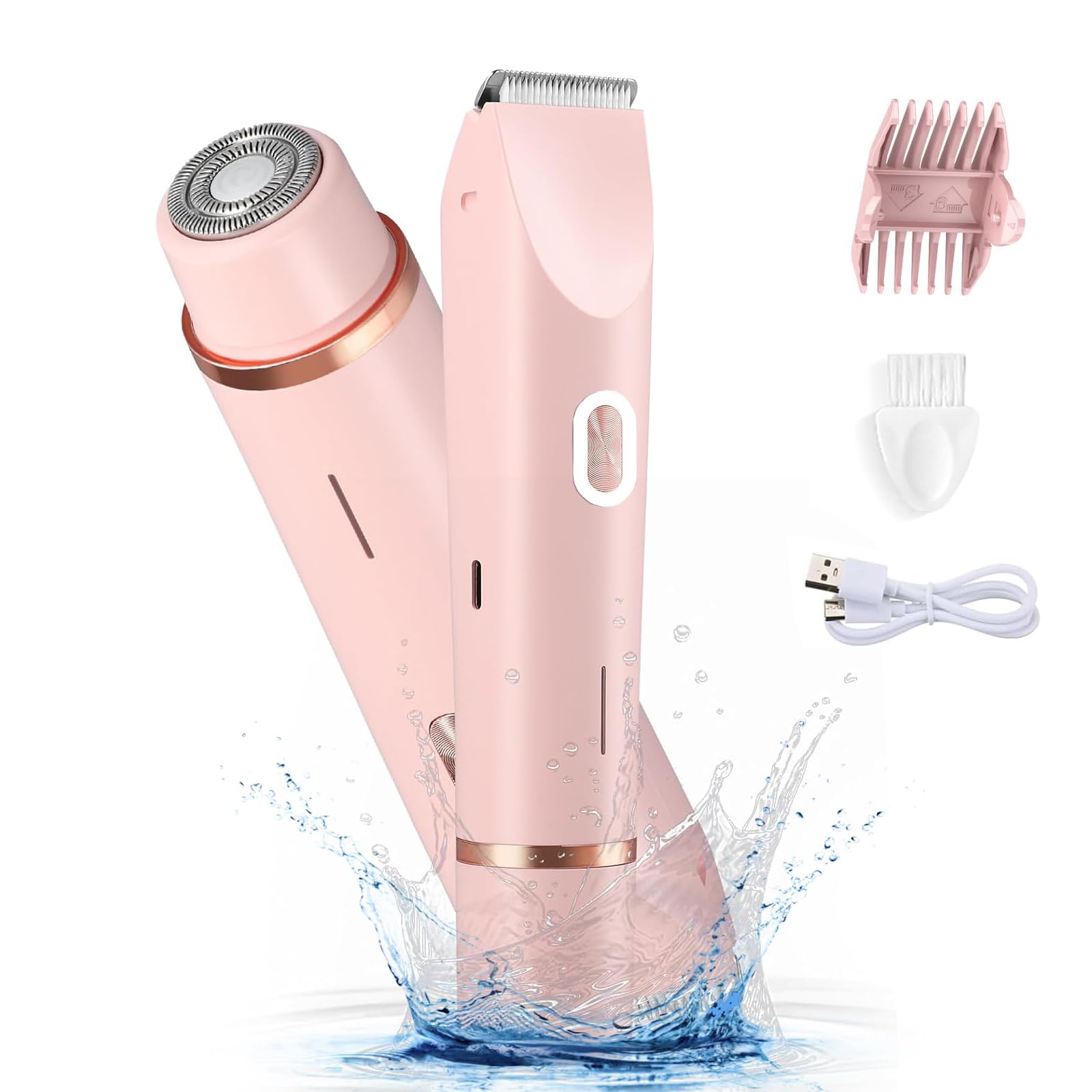 Nursetek electric shaver two heads for bikini and armpit, smooth results.