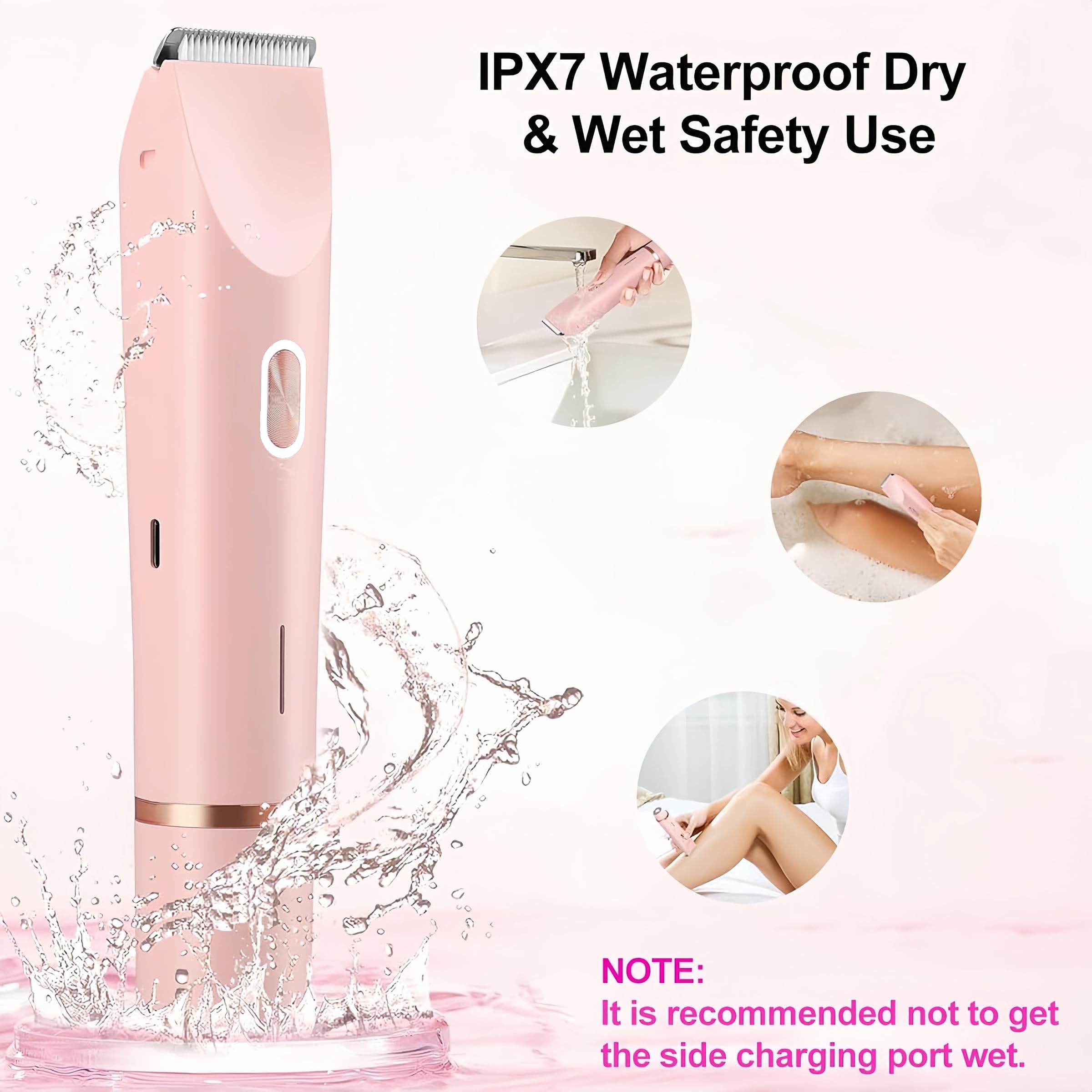 Nursetek IPX7 waterproof design supports wet and dry shaving.