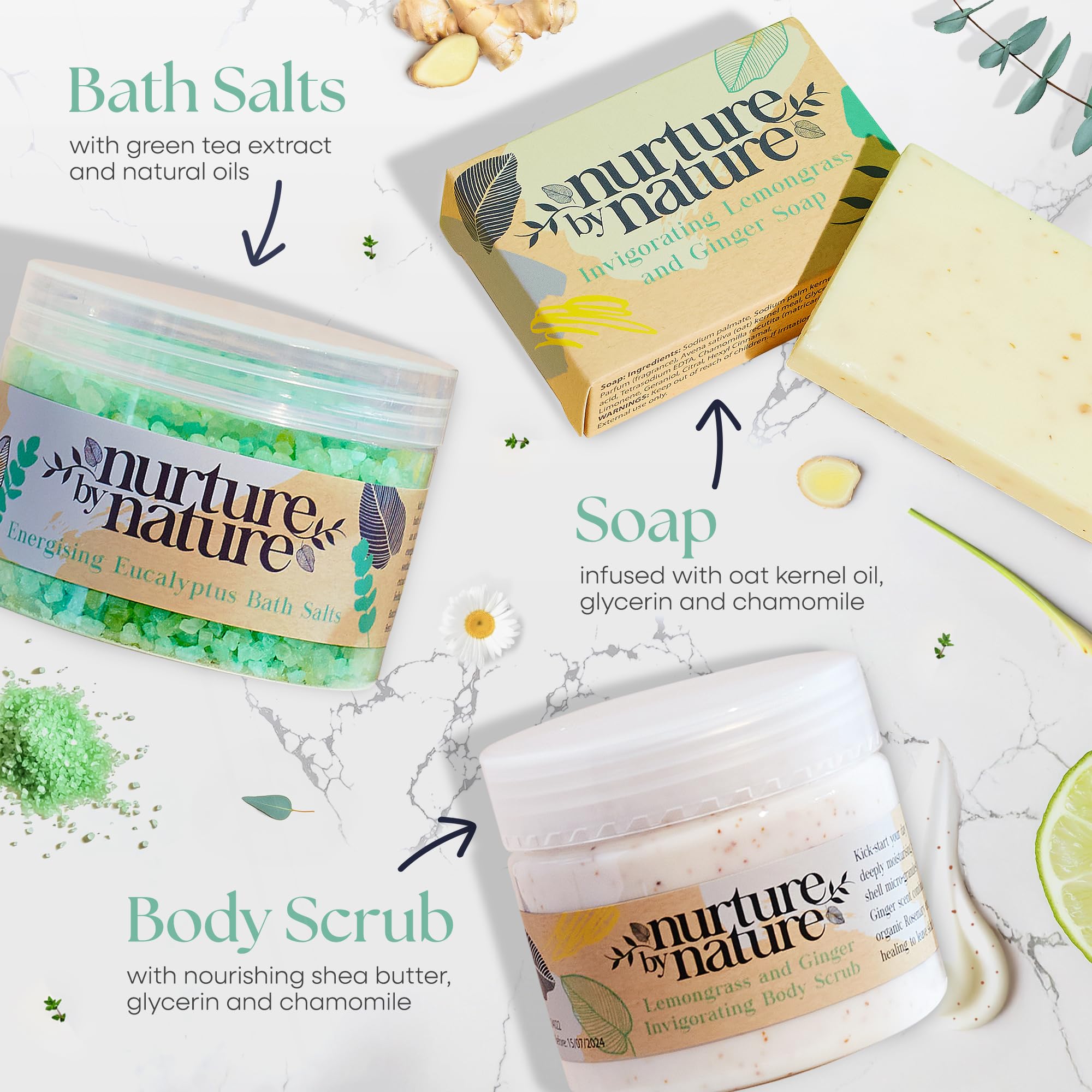 Nurture by Nature Body Scrub reveals smoother skin with inviting fragrance
